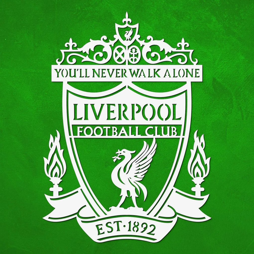 DUBLEZ | Logo-ul din lemn al clubului pentru perete - Liverpool