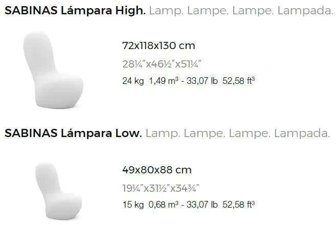 CORP DE ILUMINAT LED DECORATIV SABINAS LAMP HIGH