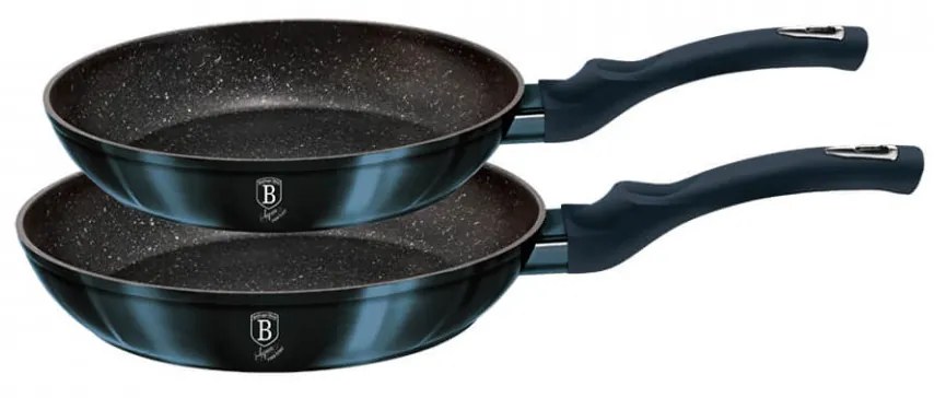 Set 2 tigai marmorate (3 straturi) Aquamarine Metalic Line Berlinger Haus BH 1883