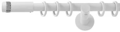 Galerie SIMPLA PRINDERE PERETE PICIOR UNIVERSAL 19 mm XANTOS ALB (Alege marime: 200 cm)