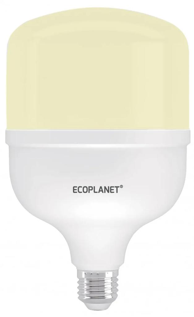 Bec LED Ecoplanet T140 forma cilindrica, E27, 50W (300W), 4750 LM, F, lumina calda 3000K, Mat Lumina calda - 3000K, 1 buc