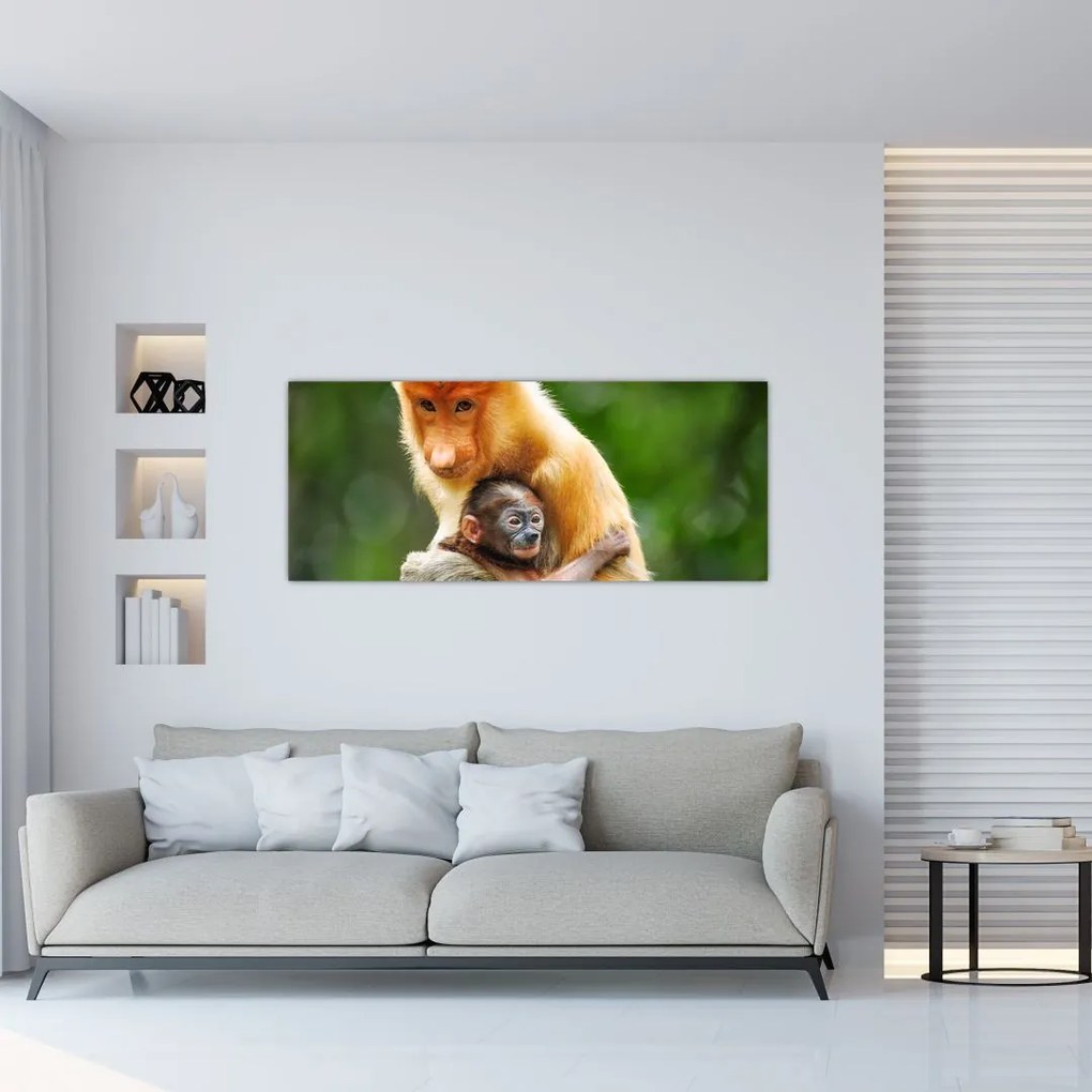 Tablou cu maimuțe (120x50 cm)