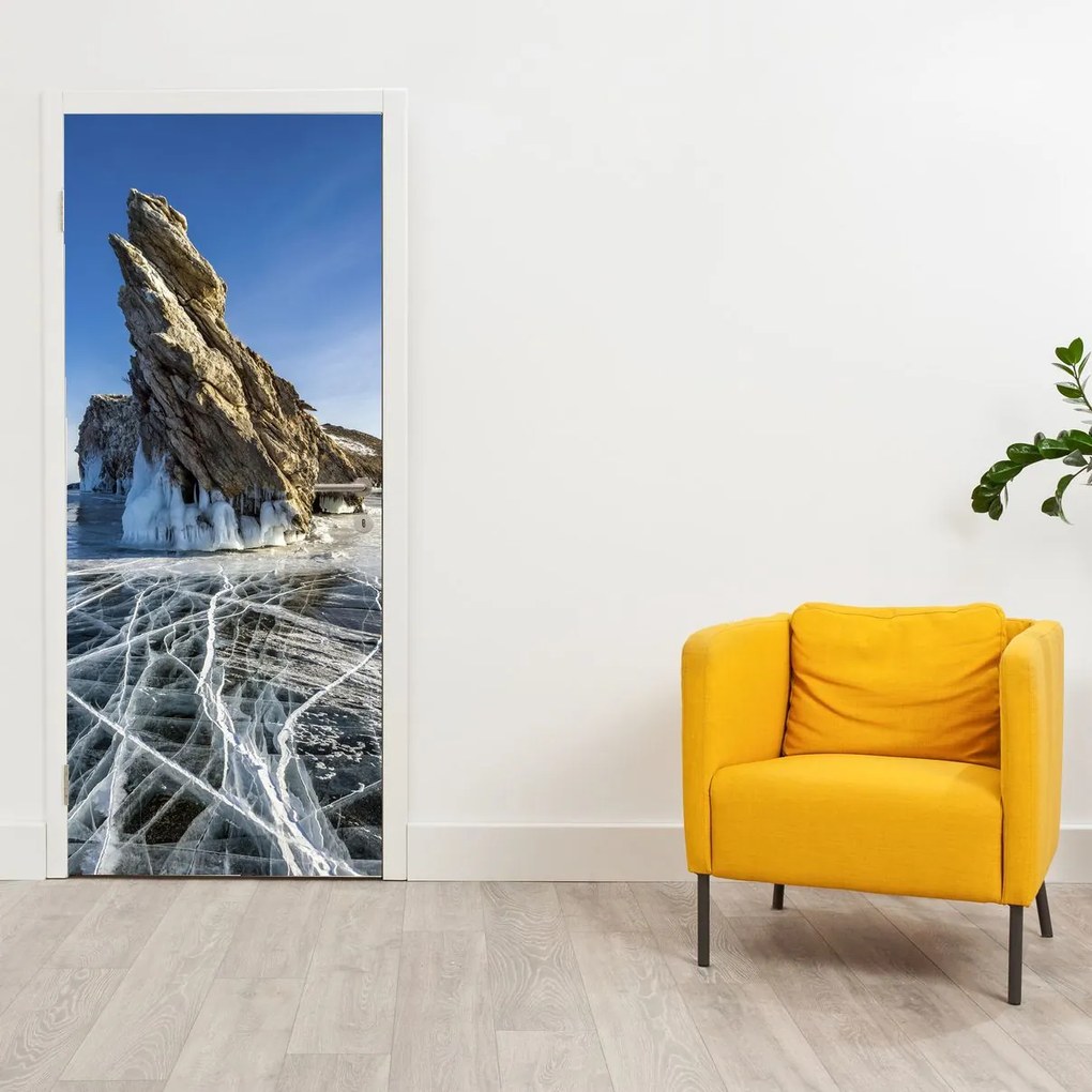Fototapet pentru ușă - Stâncă de gheață (95x205cm)