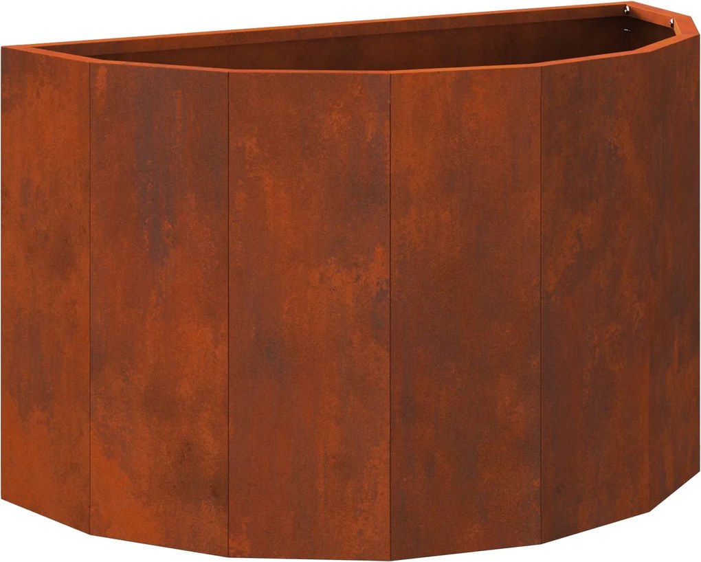 vidaXL Jardinieră Ruginit 60 x 30 x 35 cm Oțel rezistent de intemperii