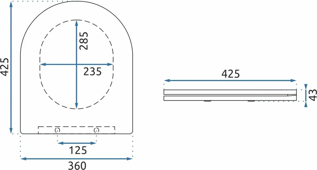 capac UF DUROPLAST FLAT alb
