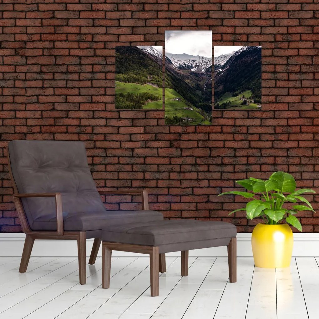 Tablou - Valea la poalele munților (90x60 cm)