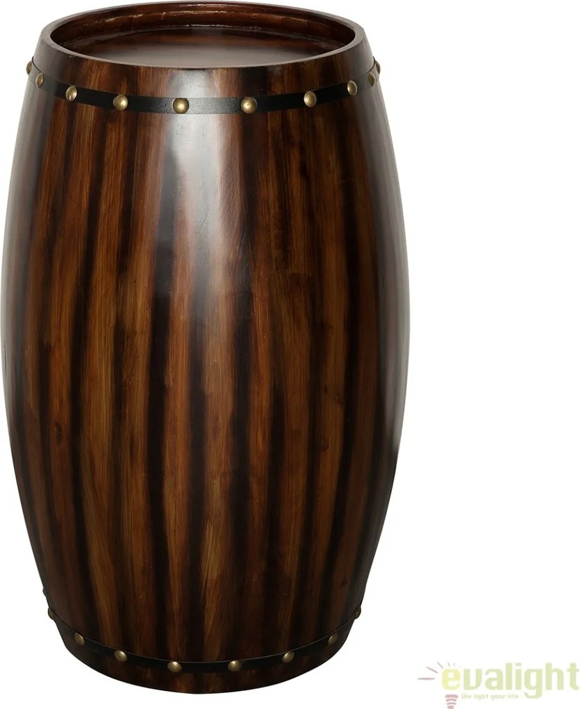 Raft pentru sticle- Bar design colonial Chateau 80cm coffee