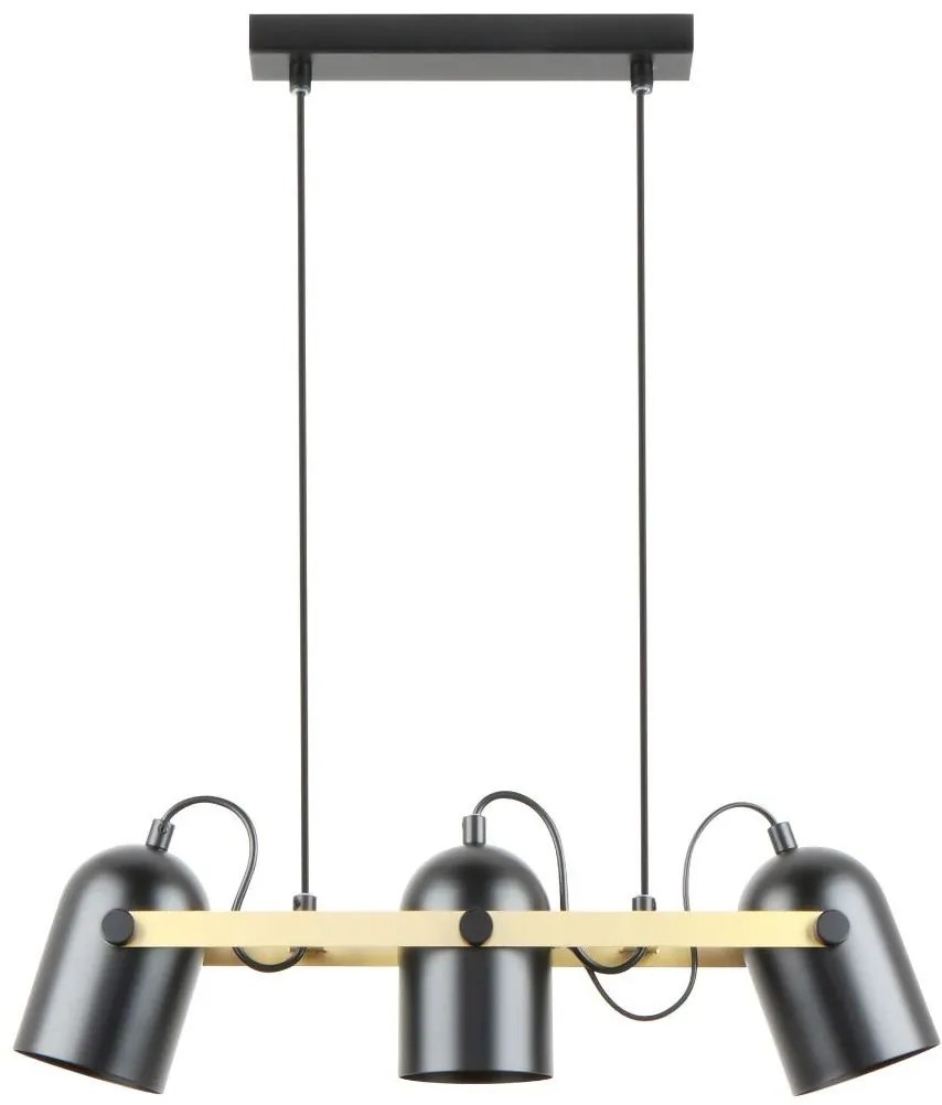 Zuma Line Fati lampă suspendată 3x40 W negru A8163-3A