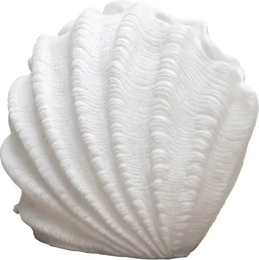 Lampa de masa, alba, din rasina, Shell