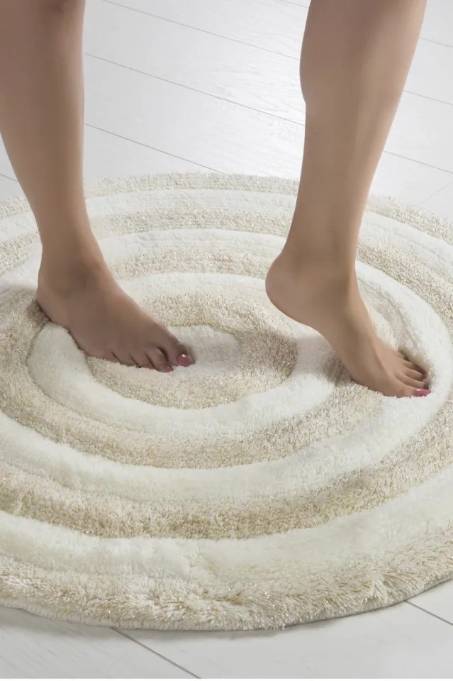 Covoraș de Baie Round, Ø 90 cm, Crem