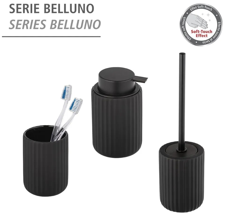 Perie de toaletă Wenko Belluno, negru