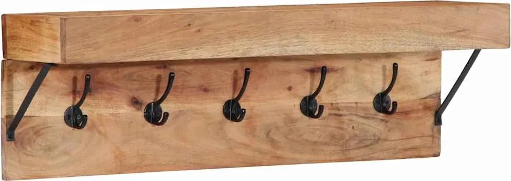 vidaXL Răcător de paltoane Maro 73 x 19 x 23 cm Lemn masiv de acacia