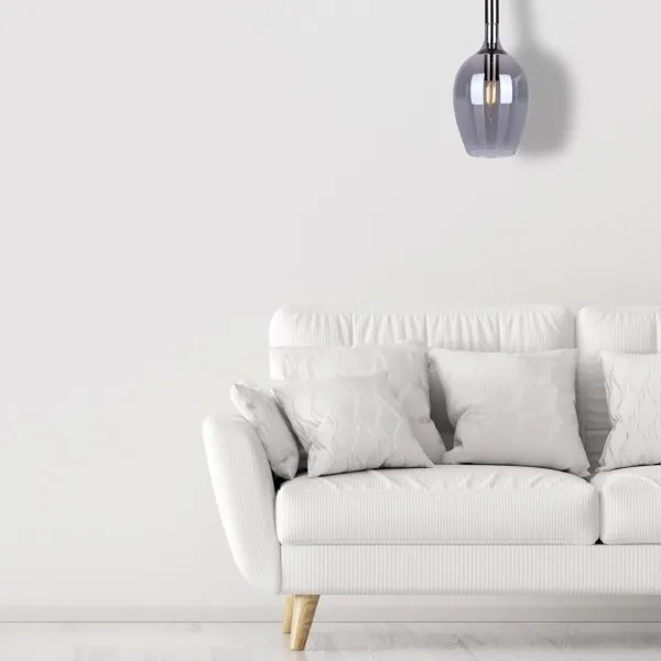 Lustră pe cablu LUGANO 1xE14/40W/230V gri