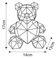 Decorațiune LED dimabilă de masă Globo 28058K BRONDAR LED/3W/5V 1200 mAh ursuleț