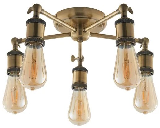 Endon 97244 - Spot halogen 5xE27/40W/230V, alamă