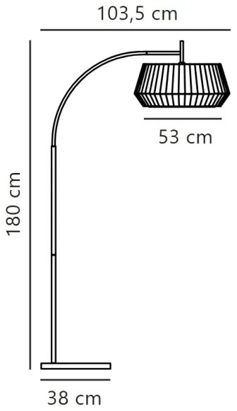 Lampadar Nordlux DICTE 1xE27/60W/230V negru/bej