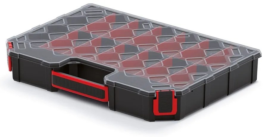 Organizator 39 × 28,4 × 6 cm, separatoare, negru