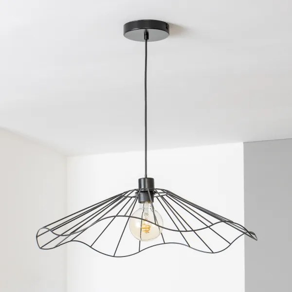 Brilagi - Lustră LED suspendată pe cablu CERIA WIRE 1xE27/40W/230V Ø 60 cm negru
