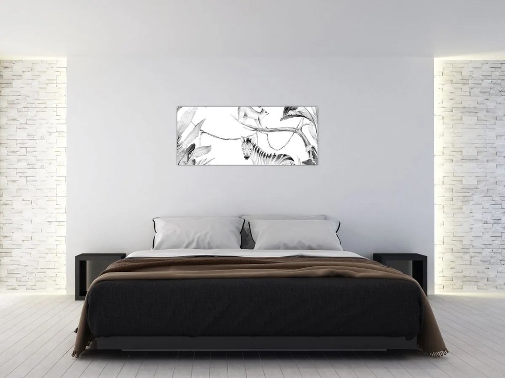 Tablou - Acuarelă Jungla (120x50 cm)