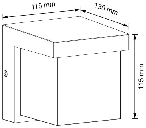 LED Aplică de exterior MORGAN LED/10W/230V IP54