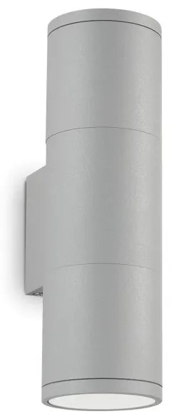 Aplica de exterior cu protectie IP44 GUN AP2 SMALL GRIGIO 163628 IDL