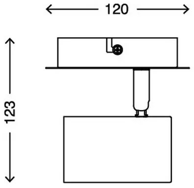 Spot de perete SPOT 1xGU10/40W/230V alb Briloner 2857-016