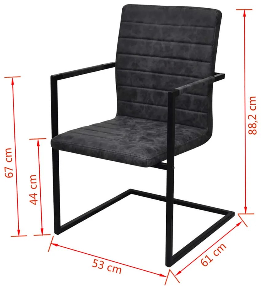 Scaune de bucatarie consola, 6 buc., negru, piele ecologica 6, Negru, model cu dungi