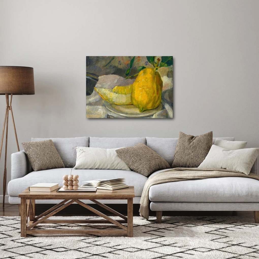 Tablou - French 19th Century, Melon and Lemon, reproducere (70x50 cm)