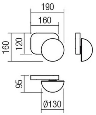 Redo 01-2469 - Aplica de perete LUMIEN 1xG9/10W/230V auriu/alb