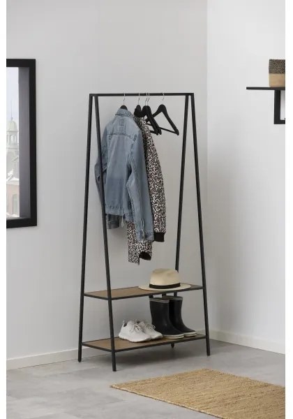 Cuier SARON, stejar/negru