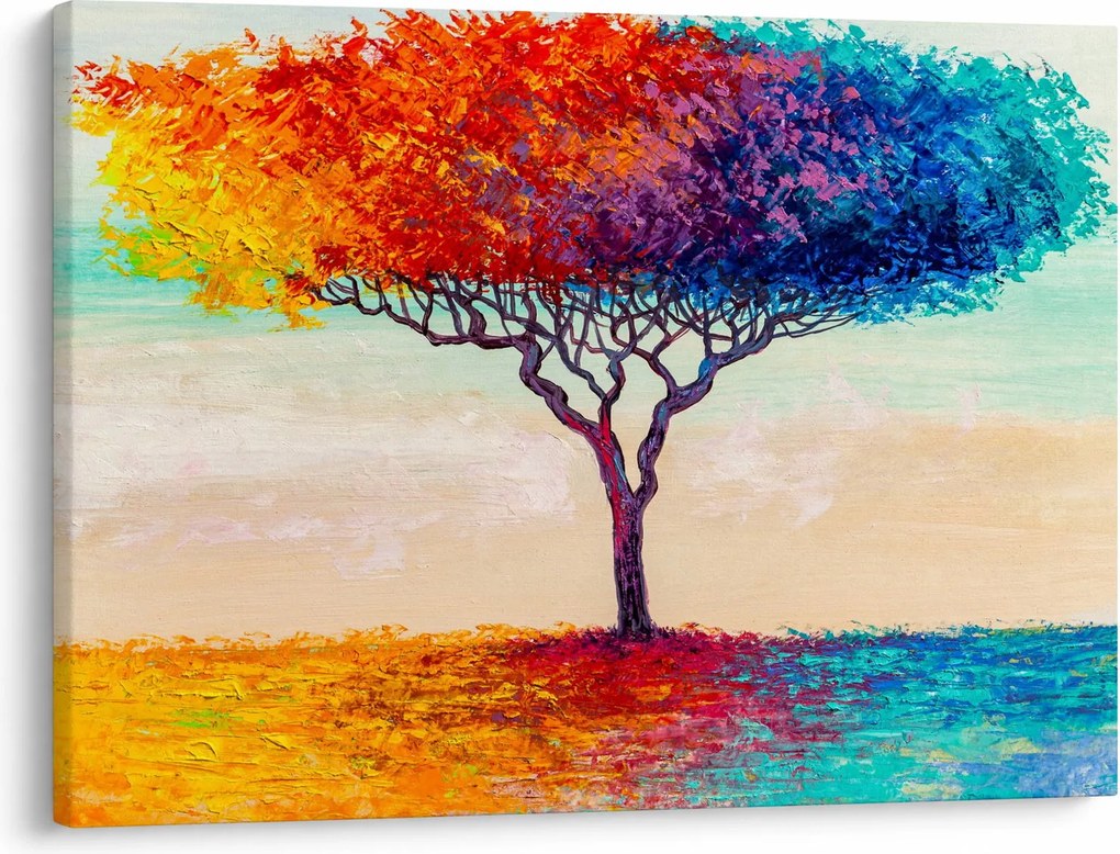 Tablou cu pom pictat (70x50 cm)
