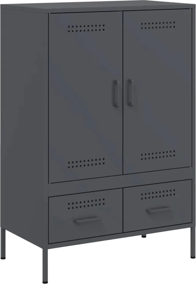 vidaXL Dulap înalt, antracit, 68x39x101,5 cm, oțel