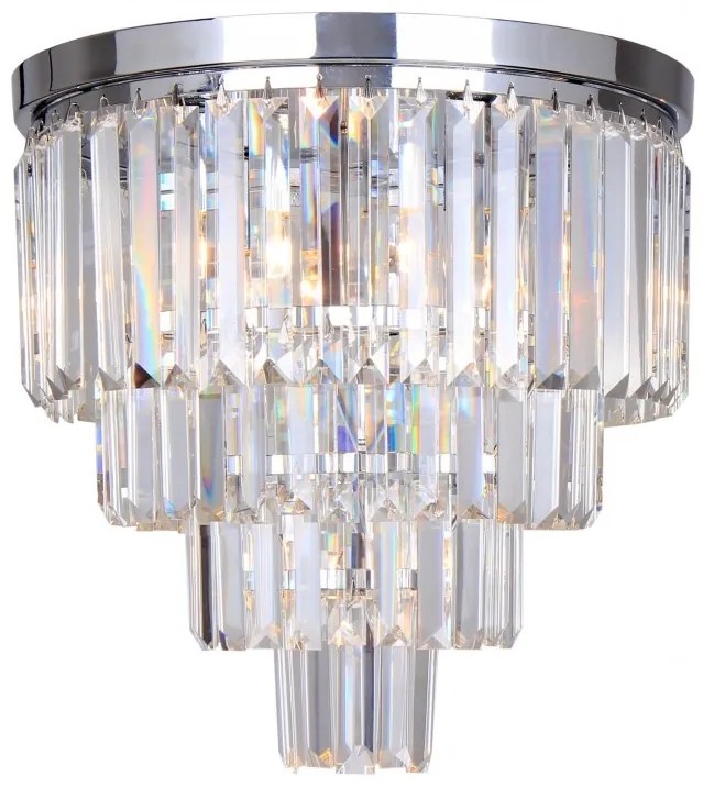 Lustra aplicata design deosebit AMEDEO, crom FC17106/4+1-CHR ZL