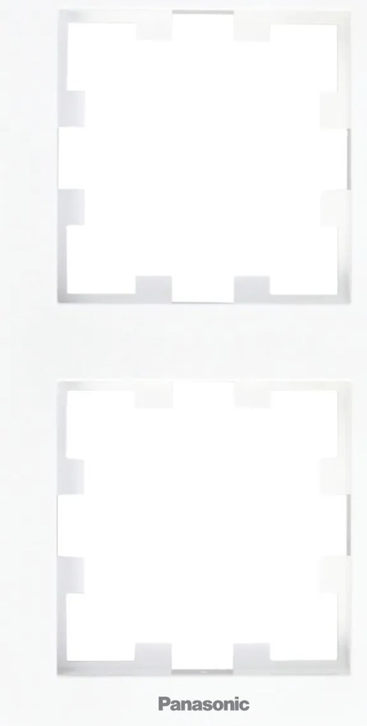 Rama dubla verticala, IP20, Alb, Panasonic Karre Plus 55