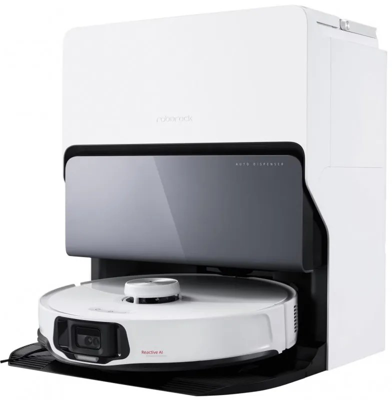 Aspirator robotic ROBOROCK S8 MaxV Ultra S8MVU02-00, 69 W, 10000 Pa, Lidar, Wi-Fi, Comenzi vocale, 5200 mAh, 3D mapping, Autonomie până la 180 min, Alb