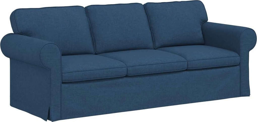 vidaXL Canapea albastru 215 x 82 x 80 cm țesătură