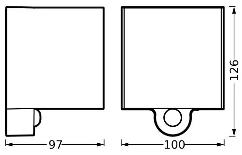 Aplică LED de exterior cu senzor Ledvance ENDURA STYLE LED/2,5W/5V IP54