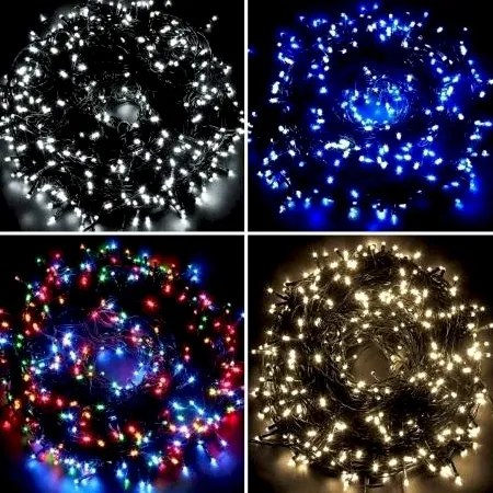 Instalatie de Craciun, liniara, interior, alb rece, 100 metri