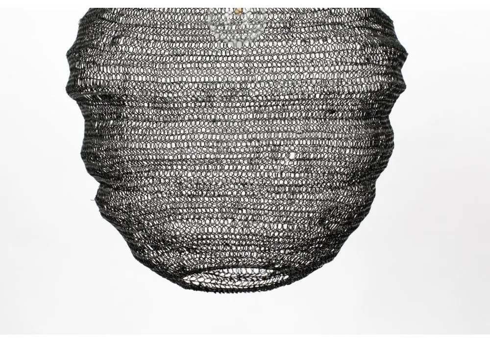 Lustră White Label Lena, ø 37 cm, negru