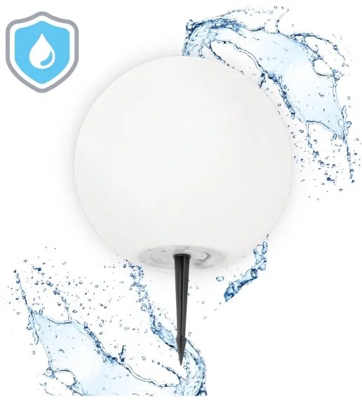 Lampă LED RGB solară dimabilă LED/5W/3,7V 3000K IP54 d. 40 cm