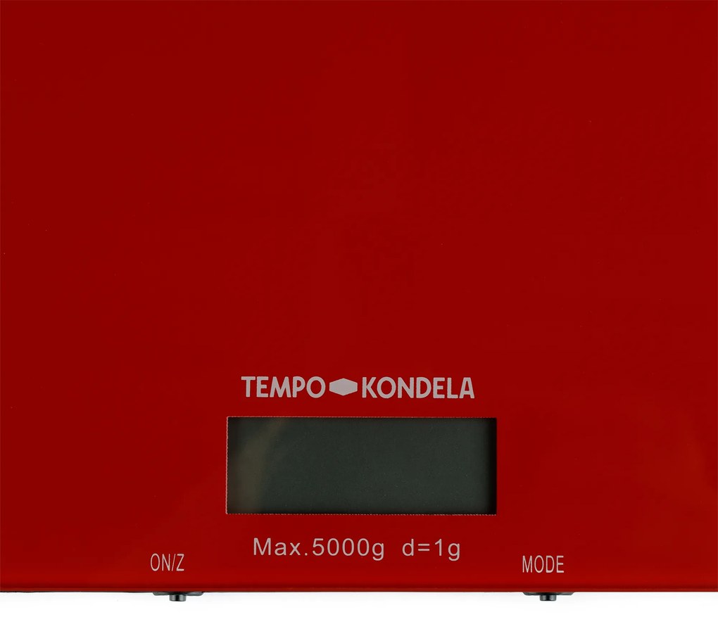 TEMPO-KONDELA BORIA, cântar digital de bucătărie, roşu