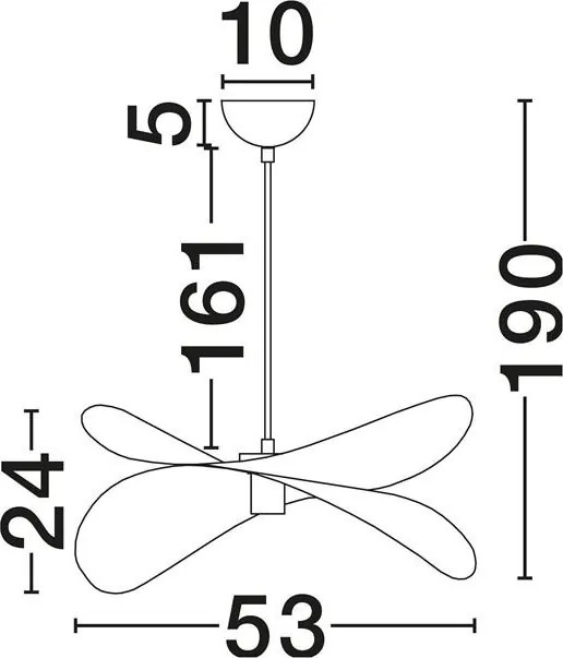 Lustra suspendata decorativa LUVE Bej