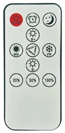 Brilagi - Lampă LED reglabilă Ultra Slim, 24W/230V, Ø 42 cm, negru + telecomandă