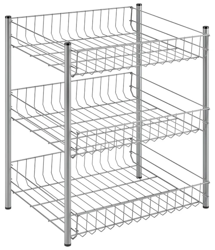 Organizator de bucătărie cu 3 nivele Metaltex