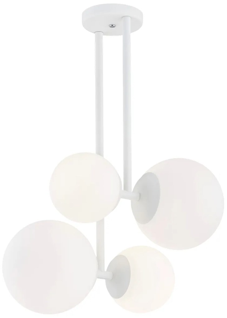 Lustra aplicata design modern ASPEN alba