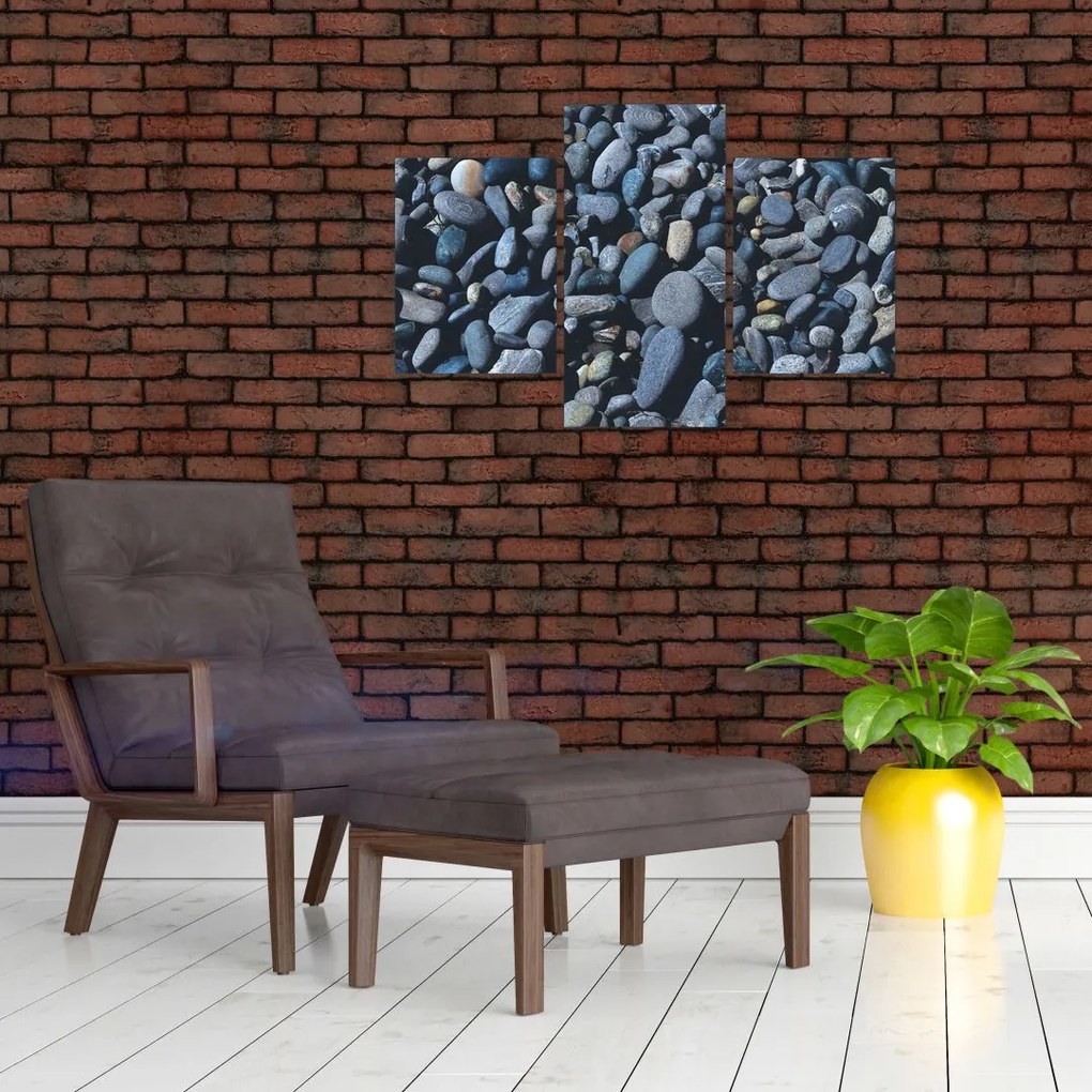 Tabloul cu pietre pe plajă (90x60 cm)