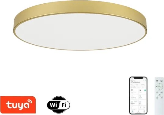 Brilagi - Corp LED dimabil POOL SMART, 128W, 230V, 100 cm, auriu, Wi-Fi Tuya + telecomandă