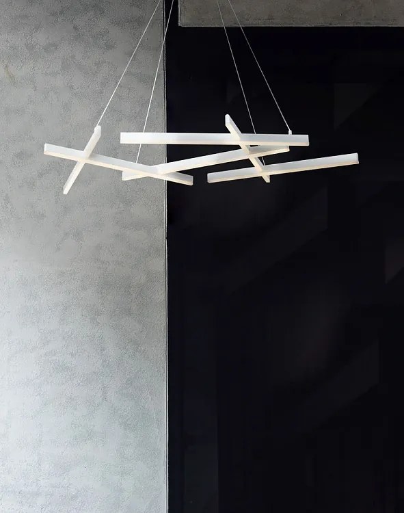 Lustra LED design modern Line alba