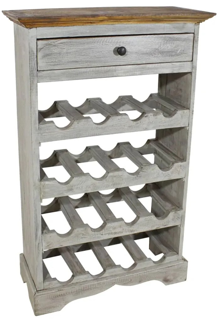 vidaXL Suport sticle de vin, 55x23x85 cm, lemn masiv de mahon