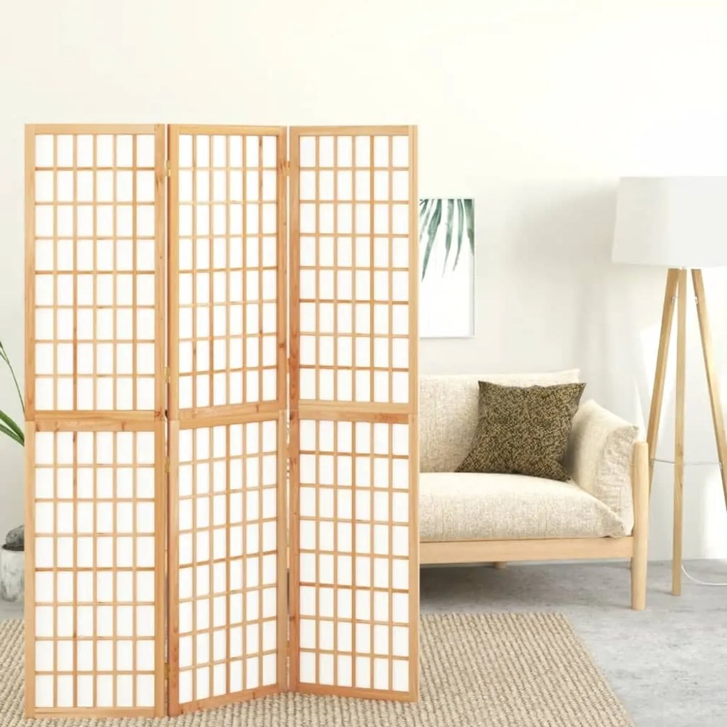 352083 vidaXL Paravan pliabil de cameră, 3 panouri, 120x170 cm, stil japonez